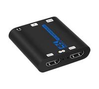 Répartiteur d'interfaces multimédia à double port haute résolution avec fonction d'extraction du son et stabilité du signal 4K60Hz pour les installations professionnelles