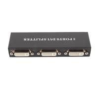 Répartiteur DVI 1x2, 1 Entrée 2 Sorties 1920x1440 HD 1080P Transmission de Signal sans Perte D'entrée DVI à 2 Ports, Répartiteur Vidéo DVI pour Projecteur PC HDTV (Prise UE)