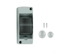 Répartiteur en saillie IP65 étanche pour 2-4 interrupteurs ls - Couvercle transparent en PC - Boîtier pour pièces humides pour extérieur jardin montage mural 120 x 55 x 95 mm