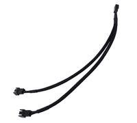 Répartiteur En Y Cpu 3 Broches, Double Manchon D'alimentation, Boîtier D'ordinateur, Outil De Ventilateur, Radiateur, Cuivre 1 Tirer 2 Câbles