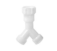 Répartiteur en Y - Double raccord de fourche 3/4" - Pour tuyau d'alimentation de machine à laver et lave-vaisselle - Rallonge pour raccord d'eau