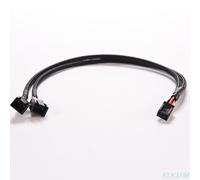 Répartiteur en Y femelle 3 broches vers double adaptateur de câble d'alimentation de carte mère mâle 2 broches, boîtier d'ordinateur, ventilateur connecter le séparateur de fil convertir 1PC