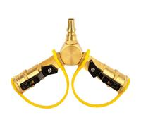 Répartiteur en Y Quick Connect, RV Quick Connect - Valve d'arrêt à raccord rapide 1/4" - Raccord de tuyau, raccord rapide, dispositif de séparation, répartiteur en Y pour cuisinière de camping-car