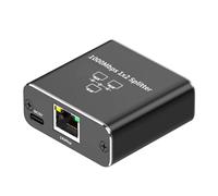 Répartiteur Ethernet 1 à 2 | Adaptateur répartiteur Ethernet | Répartiteur de réseau Gigabit | Répartiteurs Ethernet 1000 Mbps, répartiteurs Ethernet avec câble USB, commutateur Gigabit pour câ