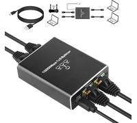 Répartiteur Ethernet 1 à 3,commutateur Ethernet 1000/100 Mbps commutateur réseau Gigabit 3 Ports répartiteur réseau avec Cordon d'alimentation USB,adapté aux Ordinateurs,hubs,etc.