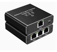 Répartiteur Ethernet 1 vers 3 sorties RJ45 1000 Mbit/s haut débit Internet LAN commutateur de réseau avec câble d'alimentation USB C 3 ports Ethernet pour ordinateur Top Box Hub TV numérique (Noir)