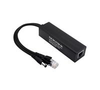 Répartiteur Ethernet avec adaptateur de sortie Gigabit 5 V 5 A pour systèmes de sécurité sécurisés Boîtier métallique PoE Splitter
