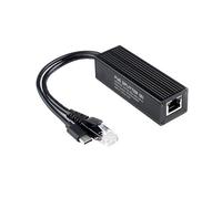 Répartiteur Ethernet avec adaptateur de sortie Gigabit 5 V 5 A pour systèmes de sécurité sécurisés Boîtier métallique PoE Splitter