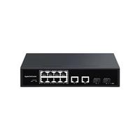 Répartiteur Ethernet Commutateur POE Gigabit 12 Ports, 2 Ports, 1000M, Commutateur Réseau De Liaison Montante, Hub 120W, Séparateur Internet for Caméra IP, Surveillance, NVR