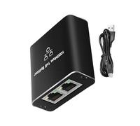 Répartiteur Ethernet Gigabit 1 à 2 ports RJ45 à vitesse rapide pour deux appareils réseau avec câble d'alimentation USB et répartiteur Ethernet RJ45