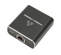 Répartiteur Ethernet Gigabit, Répartiteur de Réseau en Alliage D'aluminium à 2 Voies RJ45 1000 Mbps pour Routeur D'ordinateur Portable PC, Prend en Charge 2 Appareils à la Fois