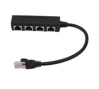 Répartiteur Ethernet Gigabit, Répartiteur Ethernet 1000 Mbps 1 à 4 Répartiteur Ethernet RJ45 à Transfert Stable à 4 Ports Haute Vitesse pour Le Partage de Réseau Informatique