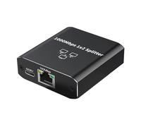 Répartiteur Ethernet Gigabit RJ45 compact, pas besoin de pilote pour des configurations Plug and Play faciles. 2 appareils en réseau simultanément