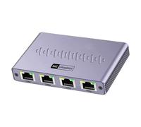 Répartiteur Ethernet Gigabit stable 1 entrée 4 sorties RJ45 adaptateur réseau écoénergétique en aluminium boîtier de commutation réseau en aluminium
