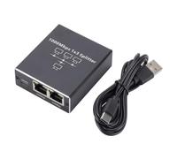 Répartiteur Ethernet haute vitesse 1 vers 2/3/4 RJ45 Adaptateur pour transfert de données rapide 2/3/4 appareils simultanément mise en réseau