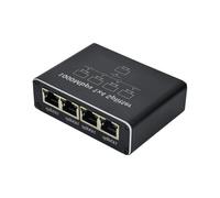 Répartiteur Ethernet haute vitesse 1 vers 2/3/4 RJ45 adaptateur pour transfert de données rapide 2/3/4 appareils simultanément réseau Plug and Play Ethernet adaptateur