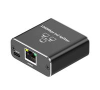 Répartiteur Ethernet haute vitesse, répartiteur Ethernet 1000 Mbps, commutateur Internet 1 à 2 Gigabit, connecteur d'extension Internet, répartiteur réseau avec câble d'alimentation USB pour câble Cat