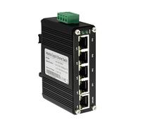 Répartiteur Ethernet Mini Commutateur Ethernet Gigabit Industriel À 5 Ports, POE en Option, 10/100/1000Mbps RJ45 Din, Commutateur Réseau IP40, Boîtier en Aluminium (Color : Non PoE Type, Size : 1