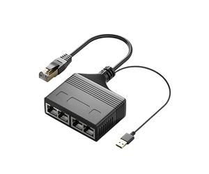 Répartiteur Ethernet pour un partage efficace de la bande passante - Alimentation USB - Adaptateur répartiteur réseau de bureau