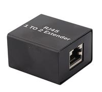 Répartiteur Ethernet, répartiteur de câble Ethernet Portable Fonction Stable Polyvalente pour équipement de réseau sans Fil(Un Glisser Deux séparateur)