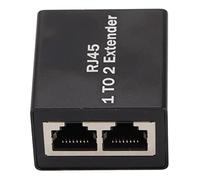 Répartiteur Ethernet RJ45 Adaptateur de Connecteur Réseau pour Coupleurs Concentrateurs Routeurs Commutateurs TV Numérique Cat 5/Cat 6 LAN Ethernet Extender pour équipement(Répartiteur 1 à 2)