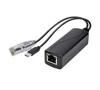 Répartiteur Gigabit PoE 1000 m 48 V à 5 V 2,4 A Séparateur PoE TYPE-C/DC5521/Micro USB Prise d'alimentation largement applicable