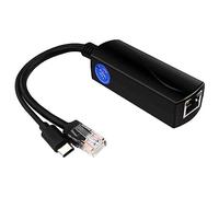 Répartiteur Gigabit PoE Type-C IEEE 802.3af 10/100/1000 Mbps Alimentation par Ethernet pour caméra IP et répartiteur Poe Gigabit Sortie 5 V 2 A avec Ieee 802.3af/at Standard