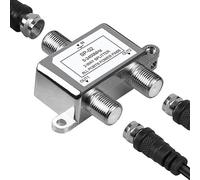 Répartiteur haut débit TV/CATV bidirectionnel pour télévision par satellite et par câble, plage de fréquences 5-2400 MHz, conception en alliage de zinc