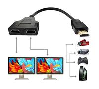 Répartiteur HDMI 1 Entrée 2 Sorties - Mâle Vers Double Femelle, 1 à 2 Voies - Prend en Charge Deux Téléviseurs Simultanément