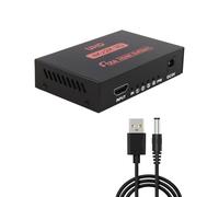 Répartiteur HDMI 1 Entrée 4 Sorties 4K, Multiprise 4 Ports avec Support 4K@30Hz, 3D et 1080P, Switch HDMI Plug & Play pour TV, Moniteur, PS4, Xbox, Projecteur, PC, Adaptateur avec USB