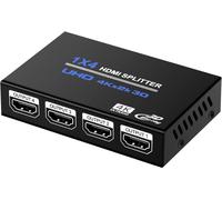 Répartiteur HDMI 4K 1 en 4 Sorties simultanées 4 moniteurs Miroir HDMI 1 x 4 Prise en Charge des moniteurs HD 4K HDCP1.4
