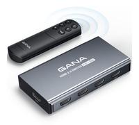Commutateur HDMI 5 Entrées 1 Sortie 4K @ 60 Hz,GANA Switch HDMI 4K avec Télécommande Aluminum Splitter HDMI,Splitter HDMI 2.0 en Aluminium Compatible avec Xbox, PS5/4/3,Gray