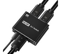 Répartiteur HDMI haute vitesse 8K 48Gbps, commutateur HDMI pour projecteur Xbox PS5 bidirectionnel 1x2/2x1 adaptateur commutateur HDMI 2 en 1 sortie