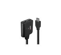 - Répartiteur HDMI - HDMI, Micro-USB de type B (alimentation uniquement) pour HDMI femelle - 50 cm - noir - support pour 4K60Hz (3840 x 2160), prise