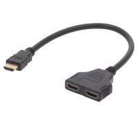 Repartiteur HDMI male HDMI femelle x2 noir