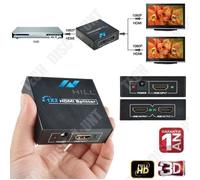 Répartiteur HDMI - TD® - 1x2 - 2 Ports - 1080p Full HD - Couleur Noir