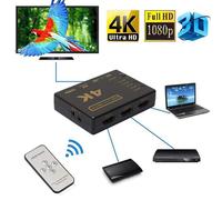 Répartiteur HDMI UHD 4K 1080p 1 pièce 5 ports sélecteur de commutateur télécommande IR HDTV haute Performance