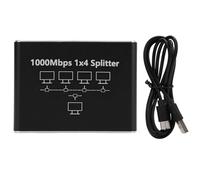 Répartiteur Internet 1000 Mbit/s, Performance Réseau Gigabit, Répartiteur Ethernet Gigabit 1 vers 2, Haut Débit, Réseau Polyvalent Ethernet 1 vers 4, pour Câbles Cat 6, 7 et 8