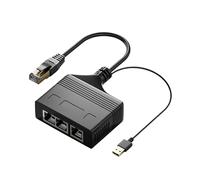 Répartiteur Internet Ethernet pour Un Partage Efficace de la Bande passante, Alimentation USB, Adaptateur réseau de Bureau Ethernet