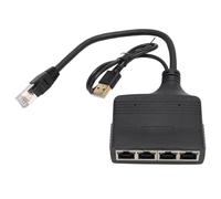Répartiteur Internet Gigabit, 1 Entrée 4 Sorties, Répartiteur Ethernet Gigabit 1000 Mbps, Interface RJ45 pour Commutateur