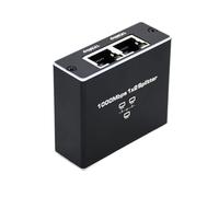 Répartiteur LAN RJ45 1000 Mbps Adaptateur Ethernet 1 à 2 Gigabits Rallonge de câble réseau Internet Connecteur RJ45 for PC TV Box Routeur
