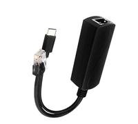 Répartiteur PoE actif 10/100/1000 Mbps IEEE802.3af/at Gigabit USB Type C, adaptateur 48 V vers 5 V 2,4 A pour Raspberry Pi 4 4B