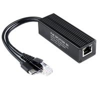 Répartiteur PoE Gigabit industriel avec conforme à la norme IEEE 802.3af/at 10/100/1000 Mbps, adaptateur répartiteur d'alimentation par Ethernet pour Raspberry Pi 5 4B 3B+ 3B/caméra réseau, sortie 5 V