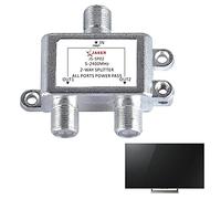 Répartiteur pour câble coaxial - Récepteur de signal TV satellite, antenne de signal haute performance, parabole TV pour extérieur avec réception HD claire, parabole satellite durable avec toutes les