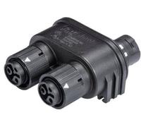Répartiteur pour connecteur rond Wieland Electric 46.030.1253.1 Nombre total de pôles: 2 + PE Série (connecteur rond): RST® MINI