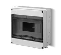 Répartiteur pour pièces humides 9 modules 1 rangée IP55