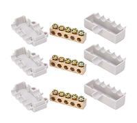 Répartiteur principal haute puissance, bornier à isolation supérieure, connecteur industriel, conception incassable pour câblage de plafonnier pour câblage(Une entrée et quatre sorties (ZK-506))