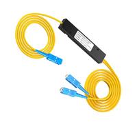 Répartiteur professionnel 1 x 2 avec plusieurs interfaces optiques optiques pour projets d'infrastructure Fibre optique Boîtier ABS pour la maison et le bureau Installation de réseaux avec plusieurs