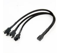 Répartiteur PWM à 4 broches, câble adaptateur PWM femelle à 3/4 broches pour boîtier d'ordinateur CPU, manchon de ventilateur, câble d'alimentation, 1 pièce
