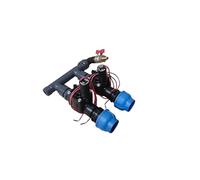 Répartiteur Rain - 2, 3, 4, 5, 6 voies - 1" - Avec valve magnétique Hunter PGV 101 Go IG - Raccords DN25 DN32 et raccord d'air comprimé (DN32, répartiteur à 2 compartiments)